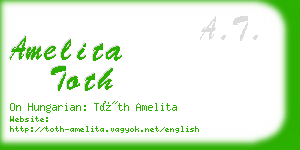 amelita toth business card